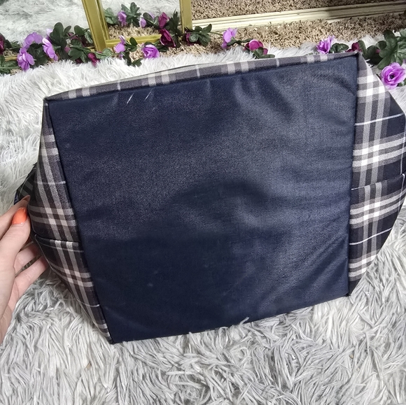 Burberrys Blue Label Blue & White House Check Tote (EUC)(COA) - Picture 4 of 14